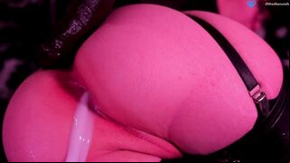 Trans Girl Messy Creampie Breeding By Huge Toy